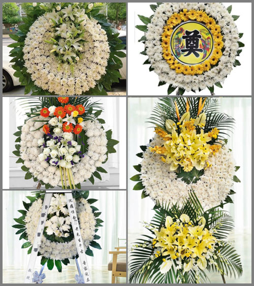 山西晋中榆社县箕城镇东沟村花圈速递